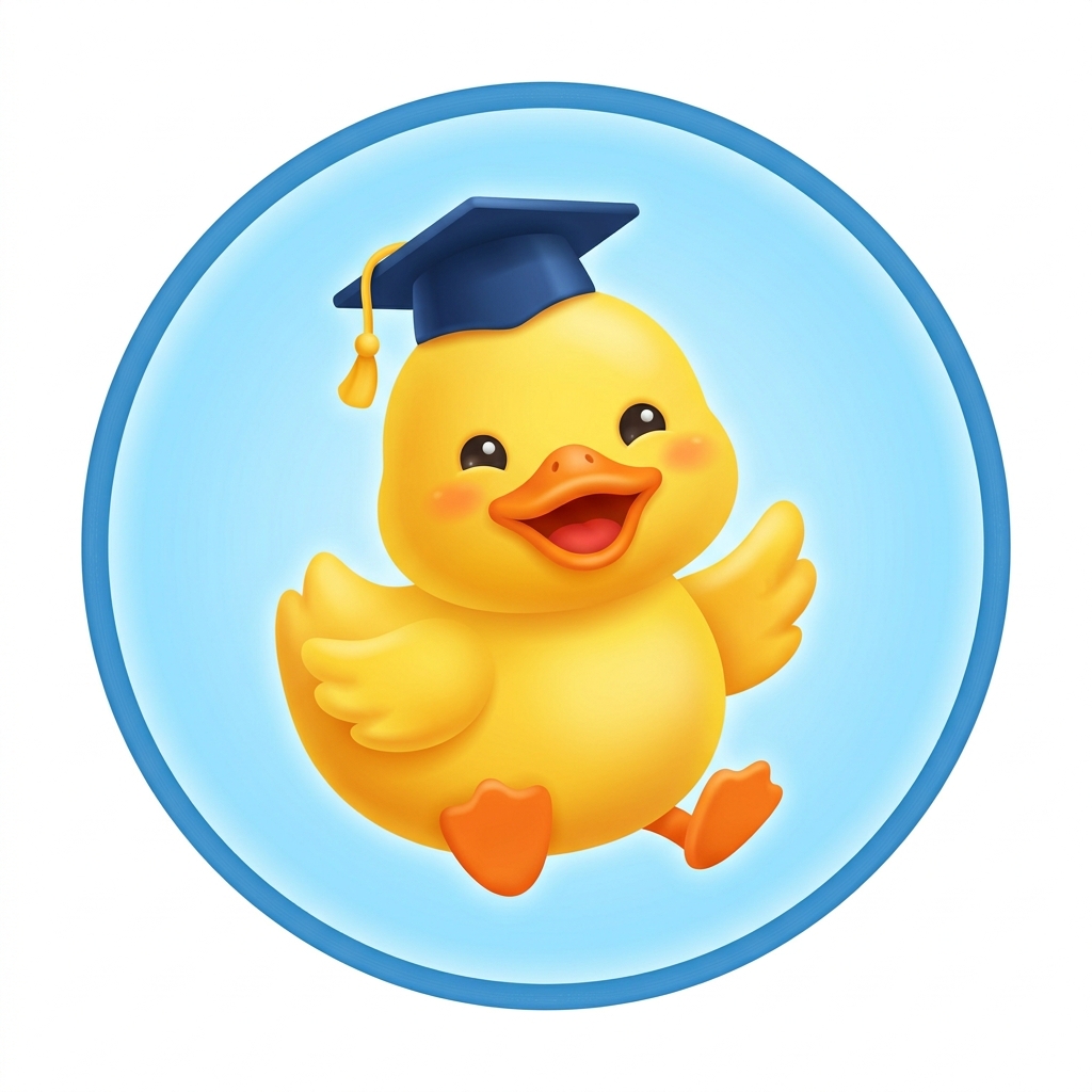 Dreamy Duck Mascot Logo